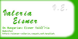 valeria eisner business card